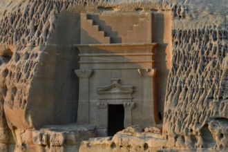 Nabataean Tomb at Djabal Al-Khraymat, Hegra or Madain Salih, AlUla Region, Medina Province, Saudi