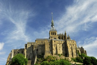 Monastery Island Mont Saint Michel, St., Normandy, France, Europe