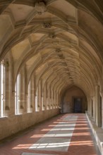 Cloister of Bebenhausen Cistercian Monastery, Tübingen, Baden-Württemberg, Germany, Europe