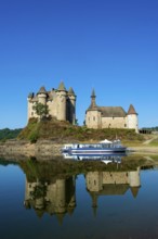 Lanobre. The 13th century Chateau de Val, which has been modified several times, is the property of