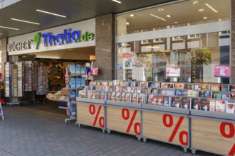 Thalia bookstore in the pedestrian zone, Soest, North Rhine-Westphalia, Germany, Europe