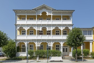 House, spa architecture, Sellin, Rügen Island, Mecklenburg-Western Pomerania, Germany, Europe