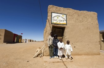 Morocco, School, Merzouga, Erg Chebbi Desert, Africa