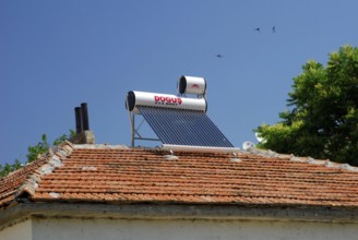 Solar collector, Mustafapasa, Cappadocia, Turkey, Asia