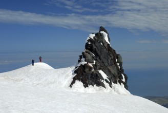 Summit, Snäfellsjökull glacier mountain, 1446 m, Snaefellsnes peninsula, Iceland, Europe