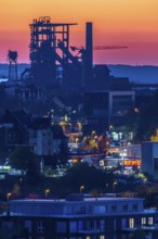 Former Phoenix-West blast furnace works in Dortmund-Hörde, Phoenix Park, monument, accessible,