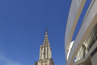 Ulm Cathedral, west tower, Cathedral of Our Lady in Ulm, Gothic architectural style, sacred