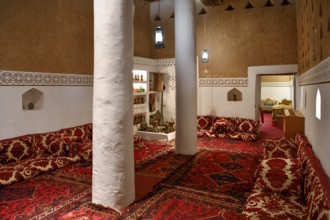 Interior of the Al Masmak Fort, historic fortress dating from 1865, in the old city of Riyadh,