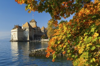 Chillon Castle, Lake Geneva, Switzerland, Europe