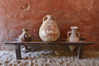 Jars in the Banys Arabs, Arab Baths, Palma de Mallorca, Majorca, Balearic Islands, Spain, Europe