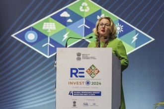 Svenja Schulze (SPD), Federal Minister for Economic Cooperation and Development lands in India in