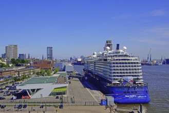 Europe, Germany, Hamburg, Elbe, Cruise Centre Altona, passenger ship, Mein Schiff 6, deck