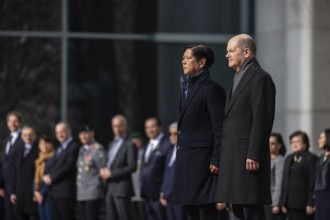 (R-L) Olaf Scholz, Federal Chancellor, and Ferdinand Marcos Jr, President of the Republic of the