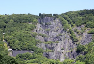 Vivian slate quarry, Dinorwic slate quarries, Llanberis, Gwynedd, Snowdonia, north Wales, UK