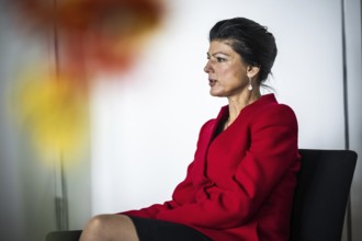 Sahra Wagenknecht is a member of the German Bundestag and founder of the BSW party, pictured here