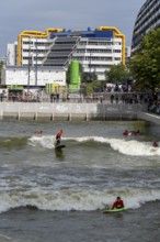 Surfing facility in the city centre of Rotterdam, Rif010, supposedly the world's first wave