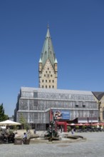 Diocesan Museum and High Cathedral on the market square, Paderborn, Westphalia, North