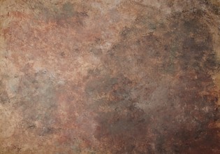 Abstract background, painted, rust effect, beige-brown, horizontal, no people