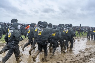 Violent clashes between thousands of demonstrators and the police, after a demonstration against