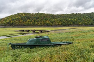 The Edersee, near Waldeck, the third largest reservoir in Germany, currently has only just under