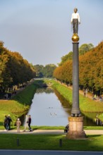 Historic baroque gardens in Kleve, from the 17th century, amphitheatre on the Springenberg,