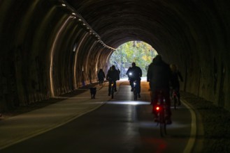 The Nordbahntrasse, a cycle path, footpath, on a former 22 KM long railway line, along the