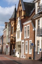 Old town, old town houses, Rathausstrasse, Leer, East Frisia, Lower Saxony