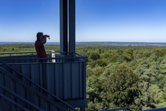 Fire watch tower on the Rennberg, near Flaesheim, Haltern am See, in the Haard forest area, one of