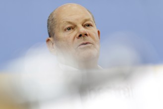 Olaf Scholz (SPD), Federal Chancellor, on his way to the Federal Press Conference, bpk, Federal