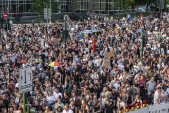 Demo against the AFD party conference in the Grugahalle in Essen, over 5000 participants came to