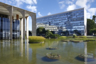 Foreign Ministry building, Itamaraty Palace or Palace of the Arches, designed by Oscar Niemeyer,