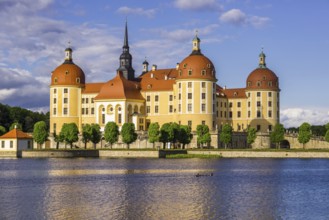 Moritzburg Castle, municipality of Moritzburg near Dresden, Saxony, Germany, Europe