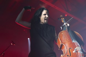 Perttu Kivilaakso from Apocalyptica live on Plays Metallica Vol.2 Tour 2024 at the Columbiahalle in