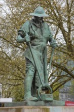 Sculpture of a miner from the former Siegen hammer mill, created in 1902 by Prof. Dr Friedrich