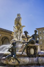 Fountain of Neptune, Palazzo Vecchio, Piazza della Signoria, Florence, Tuscany, Italy, Europe