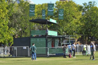 Team La Natividad's stand at the 131st Argentine Open Polo Championship (Spanish: Campeonato