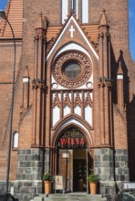 The protestant Lutheran church ruin in Swinoujscie, West Pomeranian Voivodeship, Poland, East