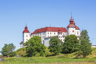 Läckö Castle, a Swedish baroque castle by Lake Vänern on a beautiful sunny summer day, Läckö,