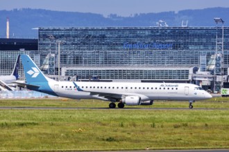 An Embraer ERJ 195 aircraft of Air Dolomiti with the registration number I-ADJN at Frankfurt