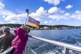 Excursion boat Alexander, round trip to the chalk cliffs of Rügen, cliffs of the Stubbenkammer, in