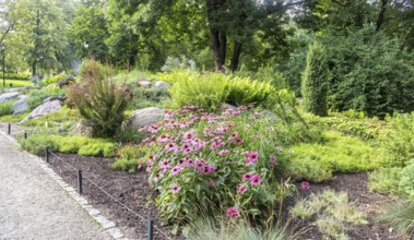 Bernardine Gardens park in the center of Vilnius, Lithuania, Europe