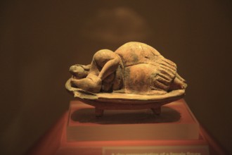 Sleeping Lady carved stone figure from Hal Saflieni Hypogeum, National Museum of Archaeology,