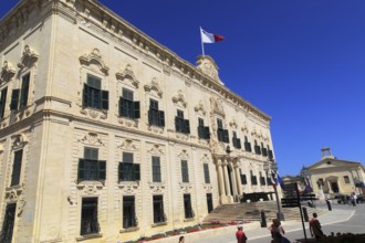 Auberge de Castille palace in city centre of Valletta, Malta completed in 1744