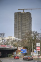 Construction site residential building Überlin, Steglitzer Kreisel, Schlossstraße, Steglitz,