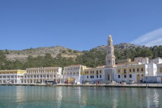 Panormitis Monastery, Symi Island, Dodecanese, Greek Islands, Greece, Europe