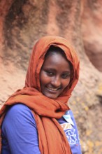 Beautiful, young Ethiopian woman, Ethiopia, Africa