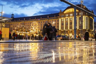 The Dresden Striezelmarkt is a Christmas market in Dresden. It has been held in Advent since 1434,