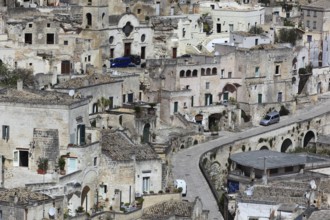 Old town, Sassi, Sassi di Matera cave settlements, UNESCO World Heritage Site, Matera, Basilicata,