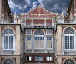 Palazzo Reale seen from the garden, completed in 1655, Via Balbi, 10, Genoa, Italy, Europe