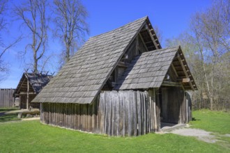 Meeting house in the building complex from the Iron Age, Mamuz Museum, Asparn an der Zaya, Lower